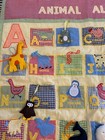 Pottery Barn Kids Animal Alphabet Quilted Wall Hanging Baby Nursery Decor Gingha