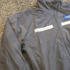 Vintage Continental Airlines Jacket Worker Employee Blue Fleece Lined Size Large