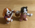 Ganz Webkinz Black   White Cat With Basketball   2 Dogs 2  Figure Toy