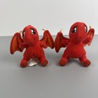 Vtg Mcdonald s Neopets Shoyru Plush  Red Yello Blue Lot   Yellow Jubjub No Tags