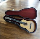 Vintage Miniature Guitar W  Case     10    Salesman Sample Or Luthier Display Model