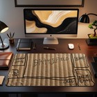 Mtg Playmat With Zones Cardboard Style Battlefield Layout 14x24 Commander Edh