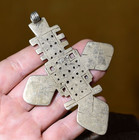 Large Antique Ethiopian Coptic Christian Church Cross Pendant African Amulet