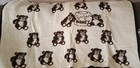 Exc Vintage Biederlack High Pile Throw Blanket Teddy Bear Cream Brown 76x62
