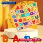 2 Pack Wooden Puzzles  Toddlers Alphabet Number Puzzles  Abc Learning Toys For K