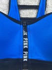 Victoria s Secret Pink Sports Bra Womens Medium Ultimate Push-up Zip Front Gym Y