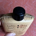 Vintage 40s-50s Leather Wrapped Liquor Flask Bottle