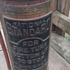 National Standard Fire Extinguisher Copper Canister 1899 Last Device Date Tag