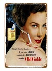 Cigarette Ads 1950  Metal Tin Sign Man Cave Wall Decor