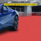 Vevor Garage Tiles Interlocking Garage Floor Covering Tiles 12x12  25 Pack Red