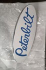 Chrome Metal Peterbilt Hood Side Fender Emblem For Peterbilt Blue New Other