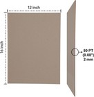Heavy-duty Chipboard Sheets - 80 Pt  2mm  Thick - 20 Sheets Of Chip 12 X 16 In