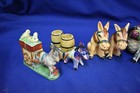 5 Vintage Salt And Pepper Shakers Lot All Donkeys W loads Save On Shipping
