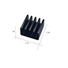 60pcs Mini Heatsink Kit Cooler Heat Sink For Cooling Vrm Stepper Driver