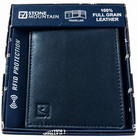 Stone Mountain Rfid Blocking Leather Wallet Traveller Bifold Black Nib New Men
