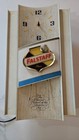 Vintage 1960   s Falstaff Beer Toasting Mugs Light Up Clock - Needs Repair