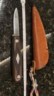 Vtg  Bushcraft Pukko Style Knife 2 25  Carbon Blade   Pistol Grip Handle