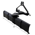 52  3-point Tractor Rear Grading Blade Heavy Duty Steel Scraper For Cat 0 Cat 1