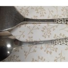 International Silver Lyon Romanesque Stainless Scrolls Serving Spoon   Fork