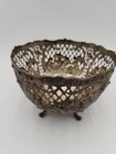 Antique Footed Ornate 800 Silver German Rococo Revival Pierced Bowl