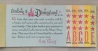 Rare Vhtf 1959 Disneyland Complete Main Gate Admission Ticket Book Unused A-e 
