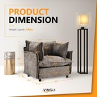 34 Oversized Accent Chair Upholstered Armchair Soft Chenille Fabric