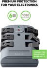 Belkin Power Strip Surge Protector  6 Rotating Ac Multiple Outlets  Flat Pivot P