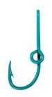 Teal Eagle Claw Fish Hook Hat Pin   Teal Fish Hook Hat Clip