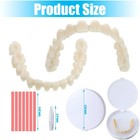 2 Set Diy Dentures Kit Braces Temporary Dental Fake Teeth Kit Top   Bottom Hot
