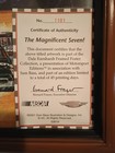 Dale Earnhardt Sr  the Magnificent Seven  Framed Sam Bass Mini Print Coa W  Box