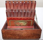 1919 Boye Needle Co  Store Countertop Wooden Display Case For Crochet Hooks