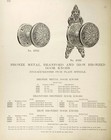Pair Of  C 1877 Antique Victorian Ornate Branford Door Knobs J-21600