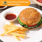 Artificial Hamburger   12 Artificial French Fries Realistic Fake Food For Displa