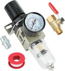 1 4 Inch Air Compressor Filter Regulator Combo  Water Oil Separator With Pres   