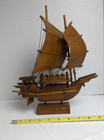 Vintage Hand Crafted Wooden Ship