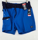 Speedo Mens Swim Trunks Blue Size Xl Marina Flex Volley 17  Pocket Nwt