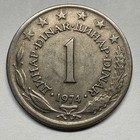 1974 Yugoslavia 1 Dinara - Coin  e-003