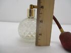 Vintage Diamond Point Glass Perfume Bottle Atomizer