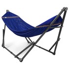 Tranquillo 106 5  Double Hammock With Adjustable Stand And Bag  Blue  used 