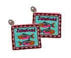 Beaded Sardine Coin Purse  Sardines In Tin Can Coin Pouch  Lily Posh  Fish