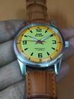 Vintage Hmt Pilot Yellow 17 Jewels Mechanical Hand Winding Men s Wrist Watch