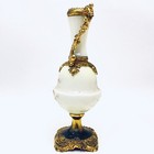 Vtg Antique French Style Gold And White Painted Vanity Item Objet D art Covered 