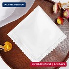 White Lace Handkerchiefs For Women Soft Cotton Women s Handkerchief   Practical