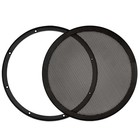 2 Goldwood Sound Sg-m10 Steel Mesh Snap On Woofer Grills For 10  Speakers