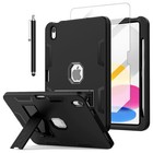 For Ipad 7 8 9 10th Gen Case Heavy Duty Shockproof Stand Cover  screen Protector