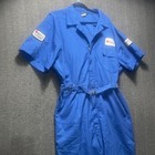 Vtg Topps Blue Ss One Piece Coveralls Men s Xxl -r Red Cross Emt Uniform Suit