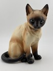 5  Vintage Norcrest Siamese Cat Ceramic Figurine A268 Blue Eyes Mint