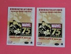 Marvel Sketchafex Sketch Card Black Widow   Hawk Eye Duo Cards Rittenhouse Auto