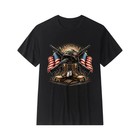 Memorial Day Vintage Military Style T-shirt 1980s Us Army Crossed Guns   Boots