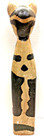 Vtg Primitive Art Hand Carved Wood Cat Painted Wooden 19  Kittyprimitive Large